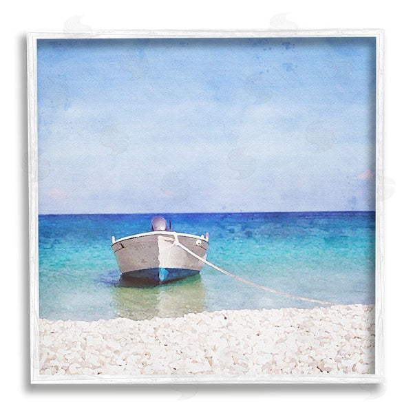 Stupell Industries Riley B | Docked Dinghy Boat