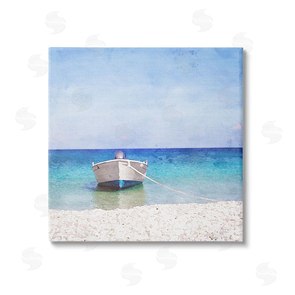 stupell industries Riley B | Docked Dinghy Boat