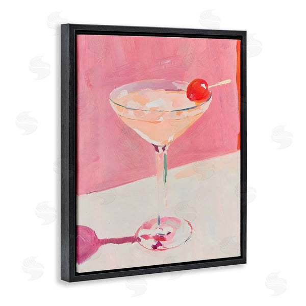 Stupell Industries Riley B | Pink Cherry Cocktail
