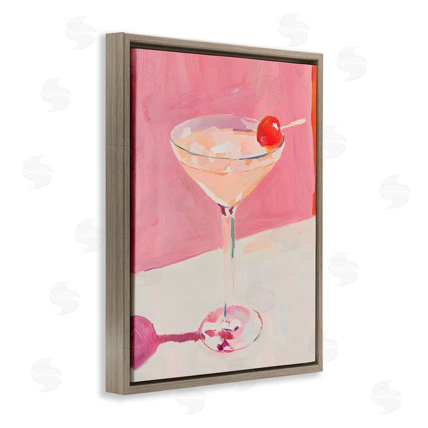 Stupell Industries Riley B | Pink Cherry Cocktail