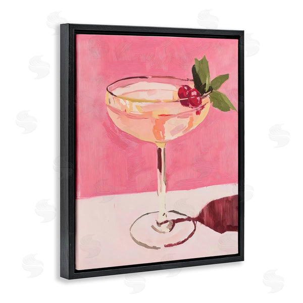 Stupell Industries Riley B | Pink Cocktail & Cherries