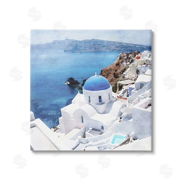 stupell industries Riley B | Santorini Ocean Scenery