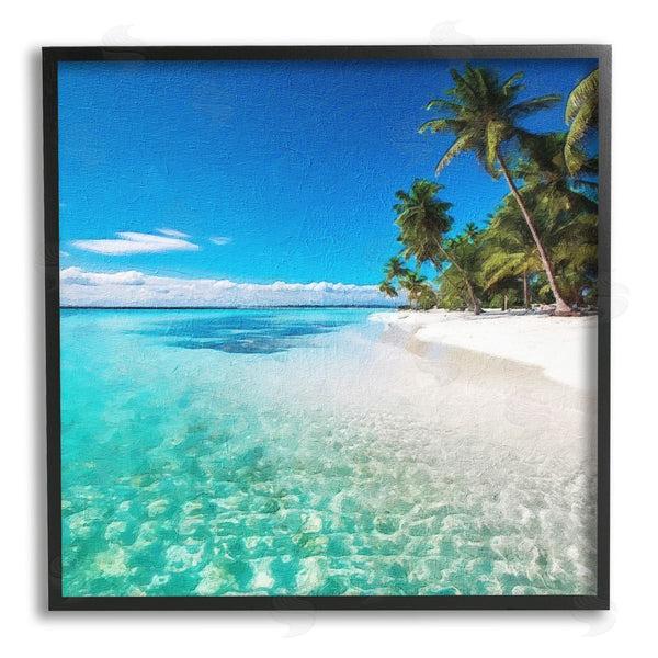 Stupell Industries Riley B | Tropical Beach View
