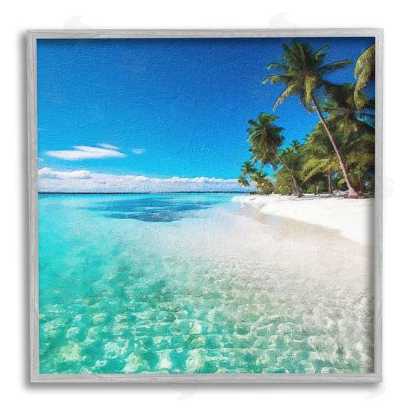 Stupell Industries Riley B | Tropical Beach View