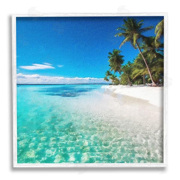 Stupell Industries Riley B | Tropical Beach View