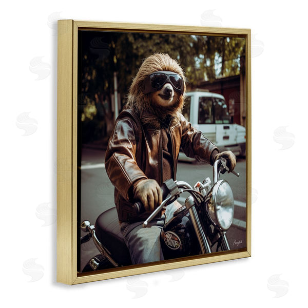 Stupell Industries Roozbeh | Biker Animal Portrait