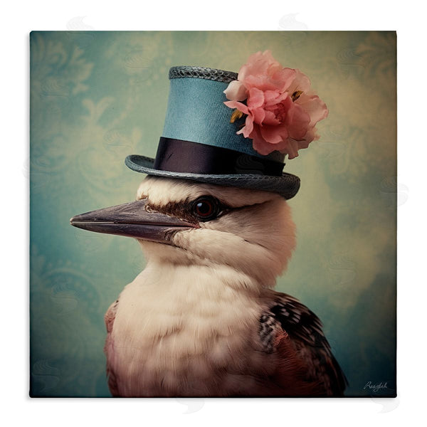 stupell industries Roozbeh | Bird with Peony Hat