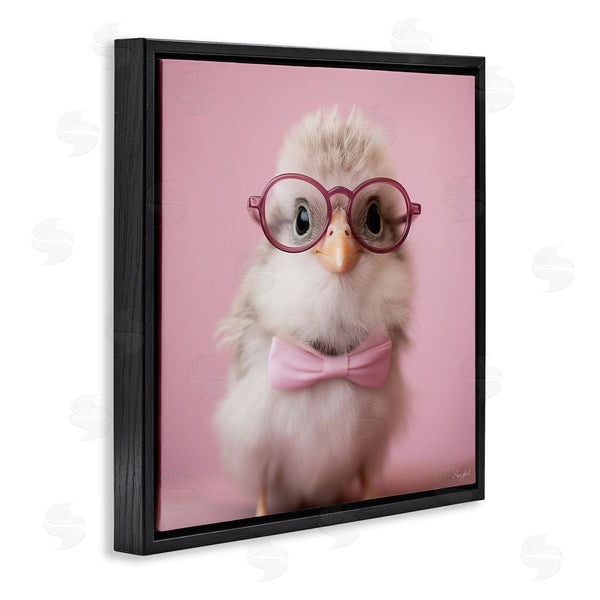 Stupell Industries Roozbeh | Bird With Pink Bowtie