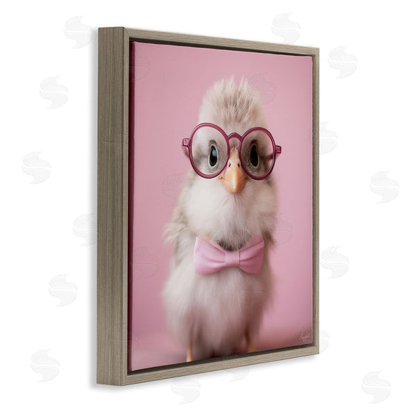 Stupell Industries Roozbeh | Bird With Pink Bowtie