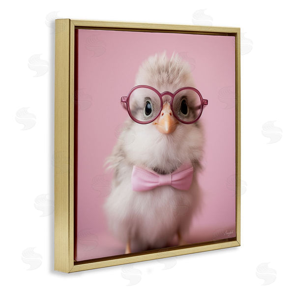 Stupell Industries Roozbeh | Bird With Pink Bowtie