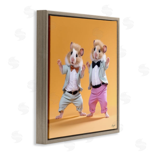Stupell Industries Roozbeh | Dancing Hamsters Duo