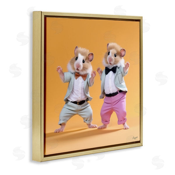 Stupell Industries Roozbeh | Dancing Hamsters Duo