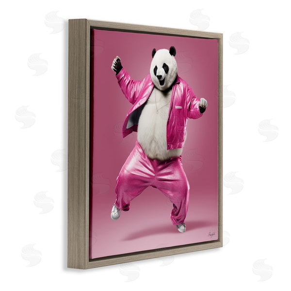 Stupell Industries Roozbeh | Dancing Panda In Pink
