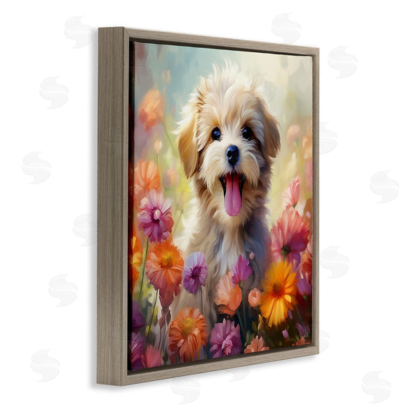 Stupell Industries Roozbeh | Dog In Daisy Meadow