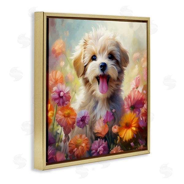 Stupell Industries Roozbeh | Dog In Daisy Meadow