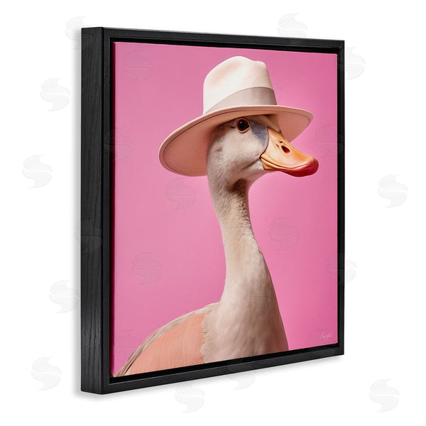 Stupell Industries Roozbeh | Duck In Hat On Pink