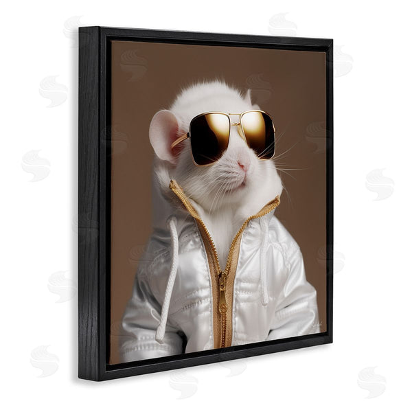 Stupell Industries Roozbeh | Fashionable White Mouse