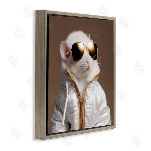 Stupell Industries Roozbeh | Fashionable White Mouse