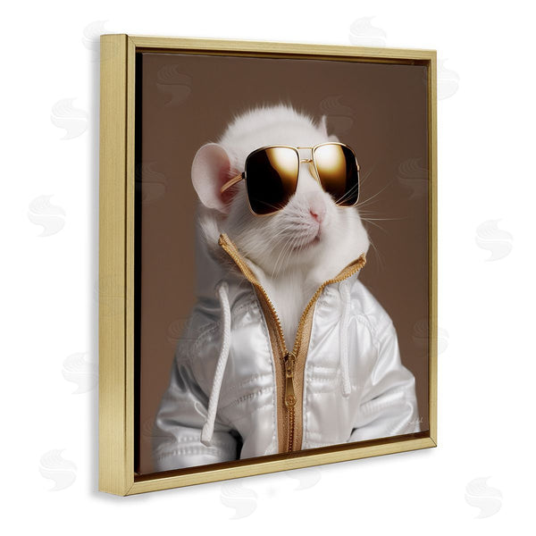 Stupell Industries Roozbeh | Fashionable White Mouse
