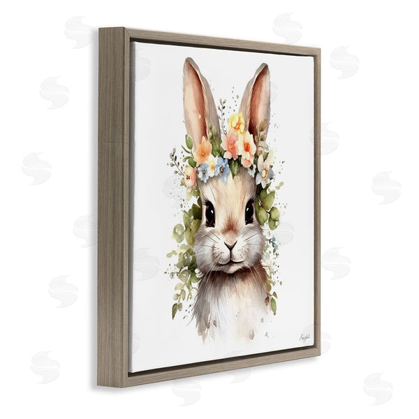 Stupell Industries Roozbeh | Flower Garland Bunny