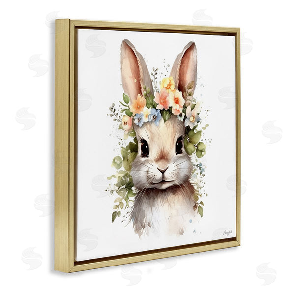 Stupell Industries Roozbeh | Flower Garland Bunny