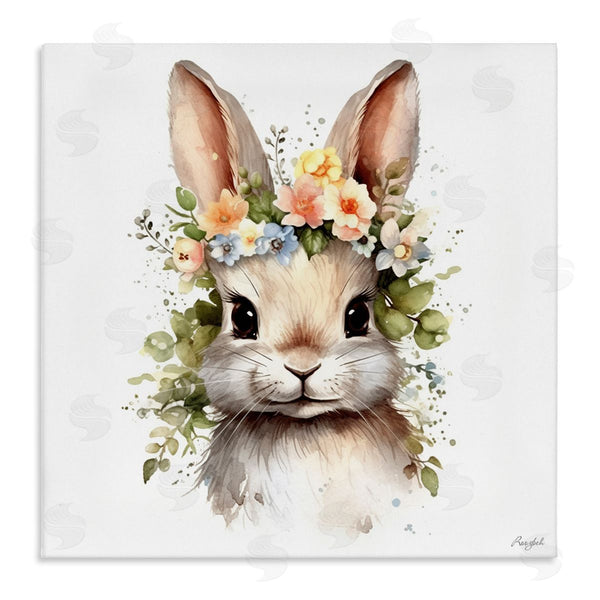 stupell industries Roozbeh | Flower Garland Bunny