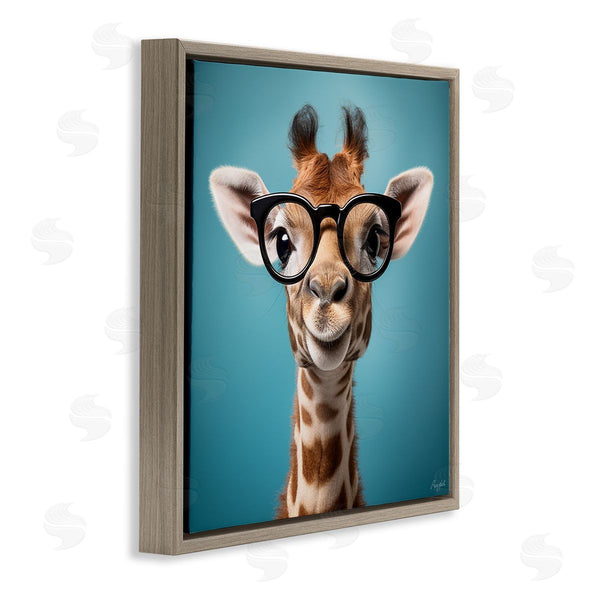 Stupell Industries Roozbeh | Giraffe With Glasses