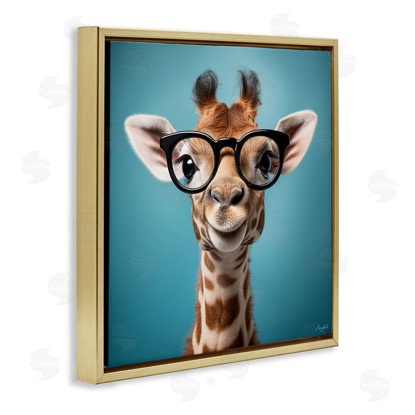 Stupell Industries Roozbeh | Giraffe With Glasses