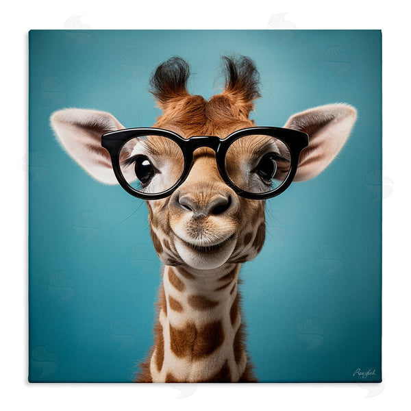 stupell industries Roozbeh | Giraffe with Glasses