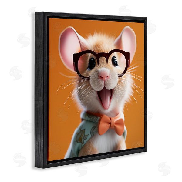Stupell Industries Roozbeh | Happy Mouse On Orange