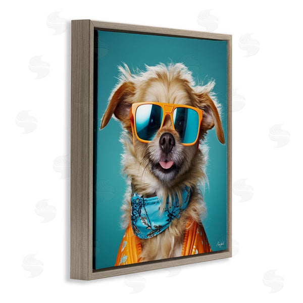 Stupell Industries Roozbeh | Hipster Dog Portrait