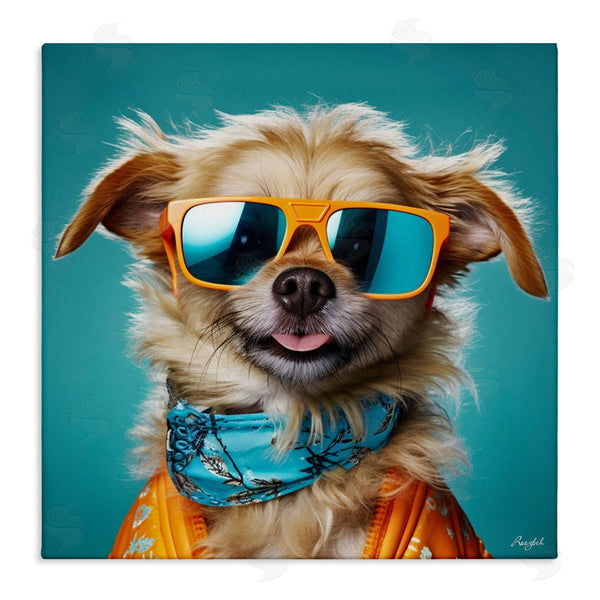 stupell industries Roozbeh | Hipster Dog Portrait