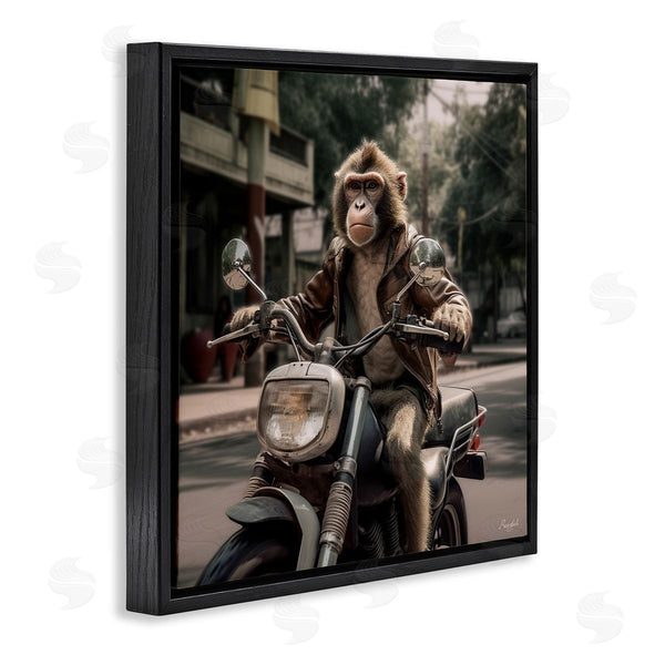 Stupell Industries Roozbeh | Monkey Motorcycle Biker