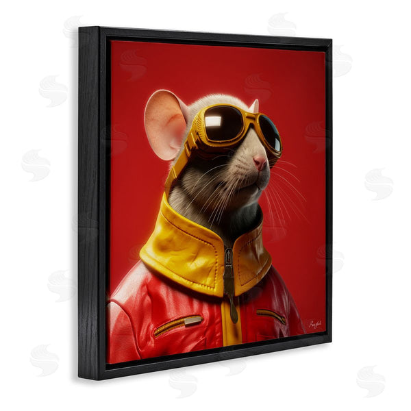 Stupell Industries Roozbeh | Mouse In Red Portrait