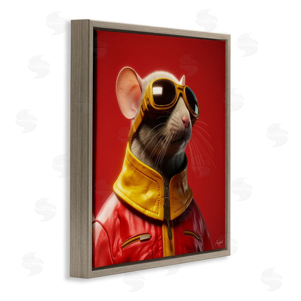 Stupell Industries Roozbeh | Mouse In Red Portrait