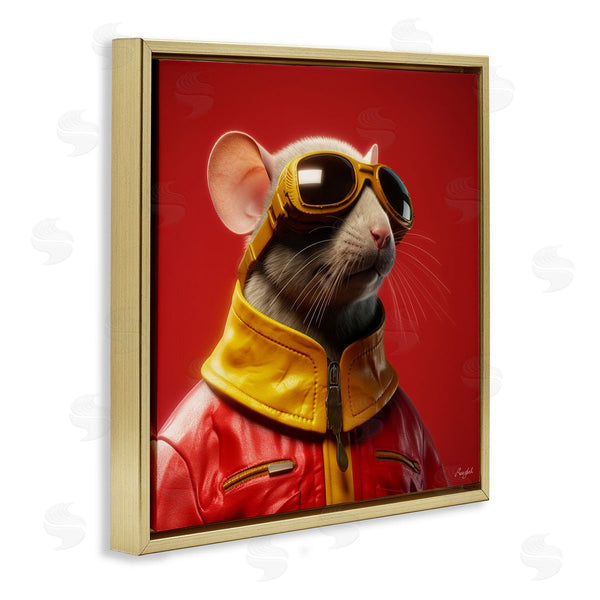 Stupell Industries Roozbeh | Mouse In Red Portrait