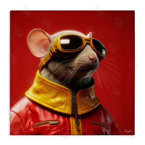 stupell industries Roozbeh | Mouse in Red Portrait