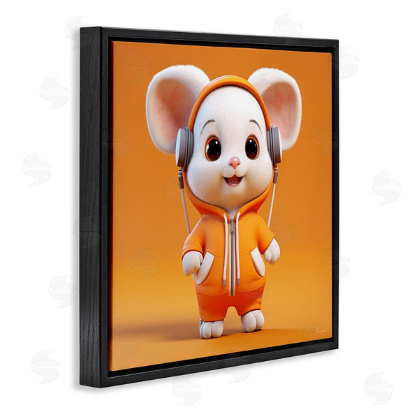 Stupell Industries Roozbeh | Mouse With Headphones