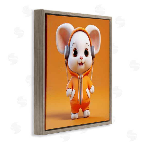 Stupell Industries Roozbeh | Mouse With Headphones