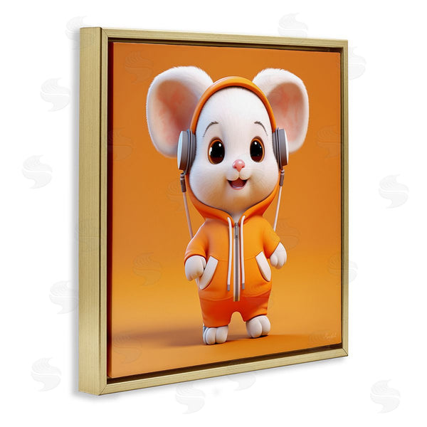 Stupell Industries Roozbeh | Mouse With Headphones