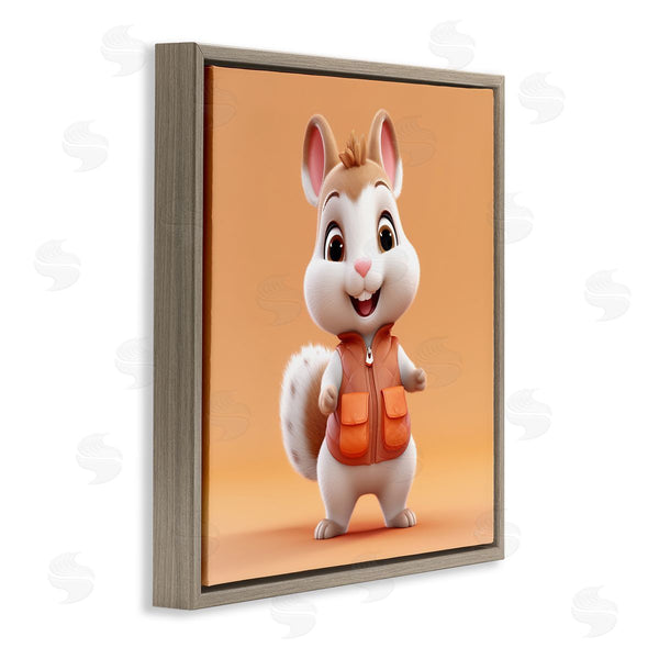 Stupell Industries Roozbeh | Orange Chipmunk Cartoon