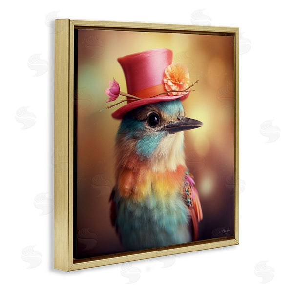 Stupell Industries Roozbeh | Pastel Bird In Hat
