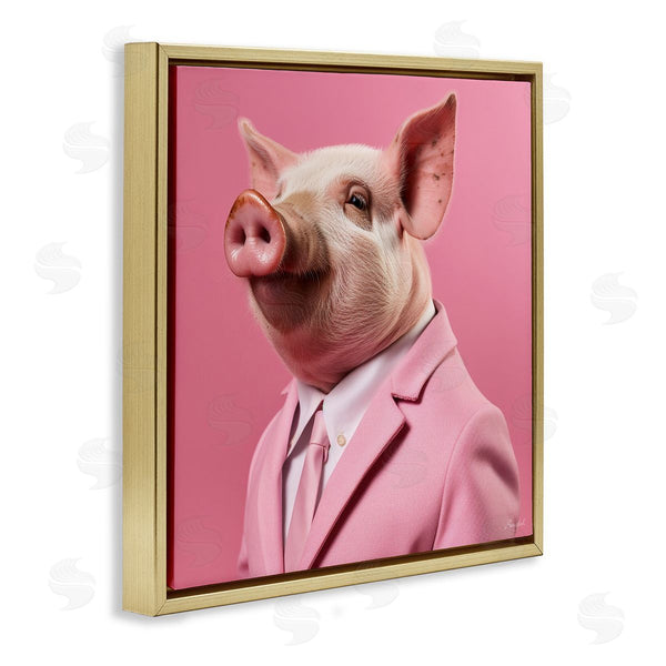 Stupell Industries Roozbeh | Pink Pig Fashion