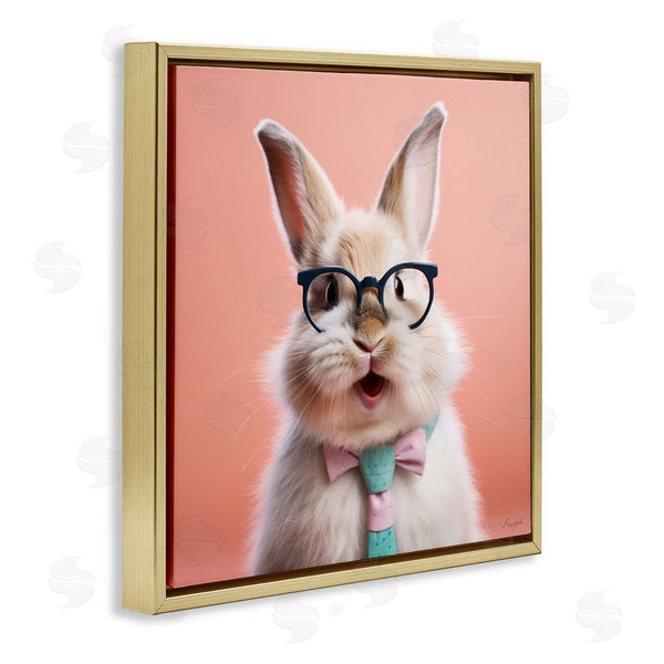 Stupell Industries Roozbeh | Rabbit In Glasses