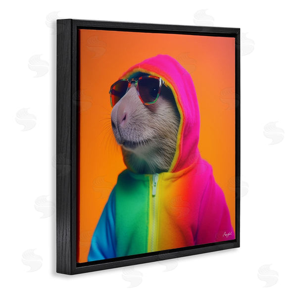 Stupell Industries Roozbeh | Rainbow Beaver Portrait