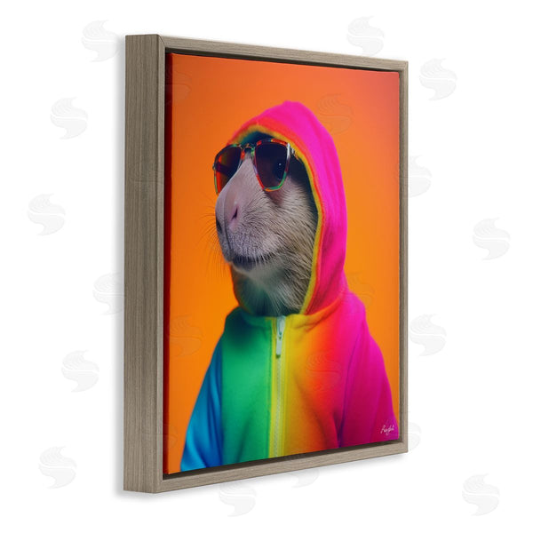 Stupell Industries Roozbeh | Rainbow Beaver Portrait
