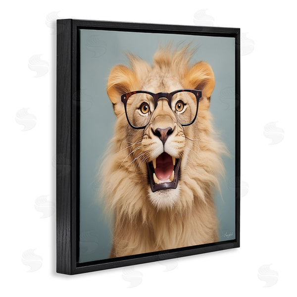 Stupell Industries Roozbeh | Roaring Lion In Glasses