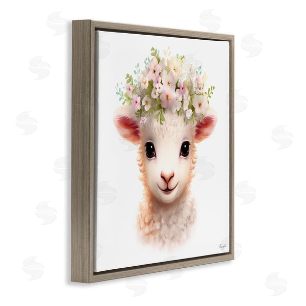 Stupell Industries Roozbeh | Soft Floral Lamb