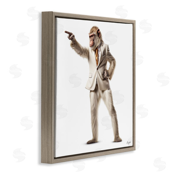 Stupell Industries Roozbeh | Stylish Ape In Suit
