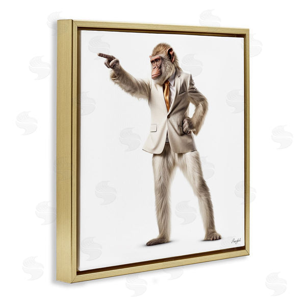 Stupell Industries Roozbeh | Stylish Ape In Suit